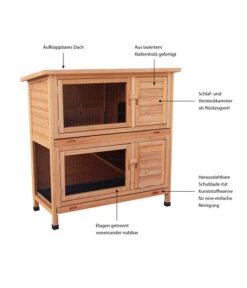 Dehner Kaninchenstall Original, Ca. B114/H116/T57 Cm -Eleganter Garten 4050621 WE IG 003 DehnerKaninchenstallOriginalMG