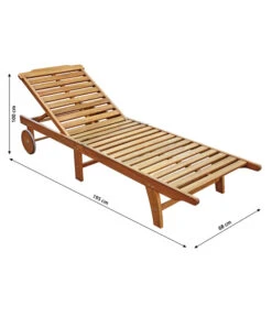 Dehner Rollliege Macao, Ca. B68/H100/T195 Cm -Eleganter Garten 4069357 WE BG 001 RollliegeMacao