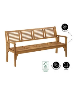 Dehner Klappbank Douglas, 4-Sitzer 8 Dehner Klappbank Douglas, 4-Sitzer -Eleganter Garten 4069431 WE IG 001 DehnerKlappbankDouglas4Sitzer