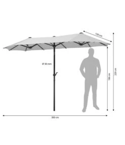 Schneider Classics Sonnenschirm Salerno, Rechteckig, Ca. B300/T150 Cm 17 Schneider Classics Sonnenschirm Salerno, Rechteckig, Ca. B300/T150 Cm -Eleganter Garten 4075859 WE FS 001 SchirmSalerno300x150Beige