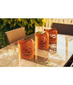 Ferrum Metall-FCB-Windlicht, Ø 20 X 20 Cm, Rost -Eleganter Garten 4078473 WE MO 002 FCB WindlichtGartendeko