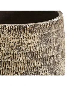 Dehner Keramik-Übertopf Stef, Rund, Braun -Eleganter Garten 4083309 PR DE 001 4083325 TT1StefTopfBraunDehnerExpressHerzig