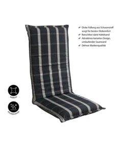 Dehner Hochlehnerpolster Lancy, Ca. B50/H8/T120 Cm -Eleganter Garten 4093811 WE IG 001 HLPolsterLancyNEU
