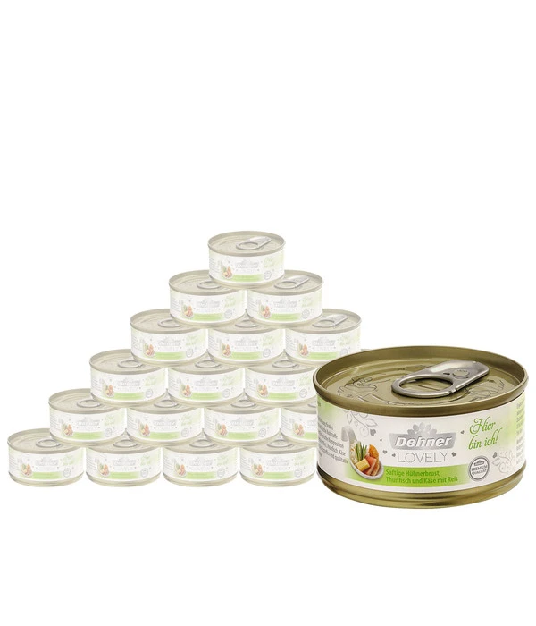 Dehner Premium Lovely Nassfutter Für Katzen Hier Bin Ich! 3 Dehner Premium Lovely Nassfutter Für Katzen Hier Bin Ich!