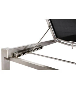 Best Rollliege Marbella, Edelstahl, Schwarz, Ca. B67/H33/T200 Cm -Eleganter Garten 4109609 WE DE 001 BestRollliegeMarbellaEdelstahlSchwarz