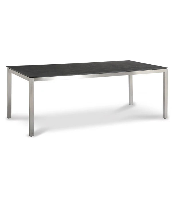 Best Tisch Marbella, Edelstahl, Schwarz, Ca. B210/H76/T100 Cm 3 Best Tisch Marbella, Edelstahl, Schwarz, Ca. B210/H76/T100 Cm