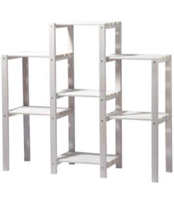 Dobar Blumenregal 7-flächig, 31 X 97 X 87 Cm, Weiß -Eleganter Garten 4154944 WE FS 002 Blumenregal7flaechigWeissDobar