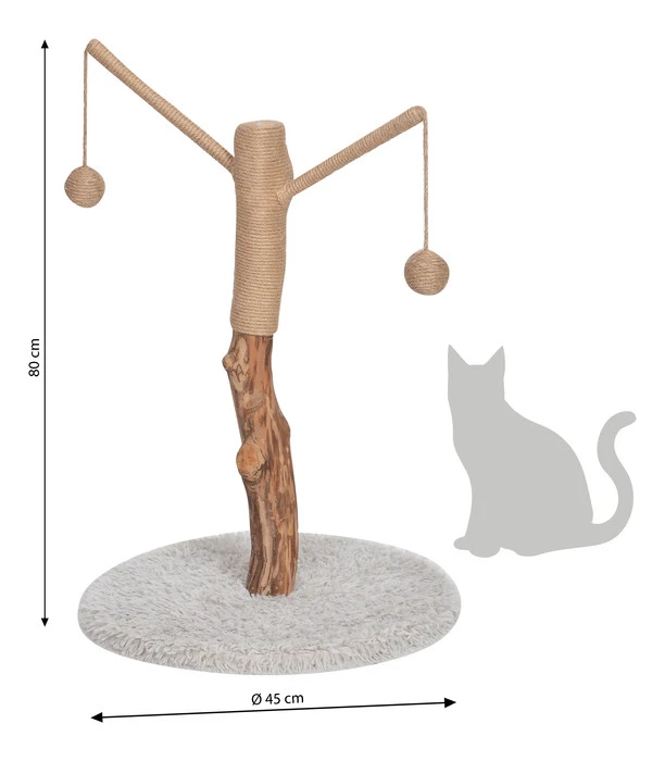 Dehner Premium Lovely Natur-Kratzbaum Auspowern & Ausspannen 5 Dehner Premium Lovely Natur-Kratzbaum Auspowern & Ausspannen – Bild 3