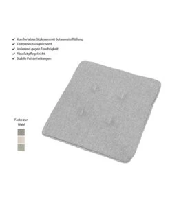 Dehner Balkonkissen Noah, Ca. B39/H3/T39 Cm -Eleganter Garten 4174199 WE IG 001 BalkonkissenNoahAnthrazit