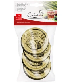 Einkochwelt Quattro Stagioni Schraubdeckel Für Einkochgläser, 4er-Set