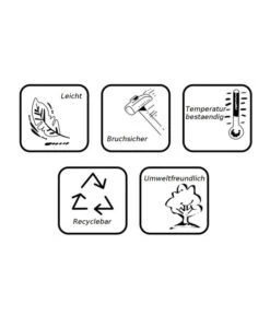 Farmet Kunststoff-Topf Patio -Eleganter Garten 4177804 WE DE 005 WuerfelBo 43x43x43cmFLUORESZIEREND 1