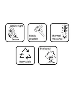 Farmet Kunststoff-Topf-Set Orione, Rund, Anthrazit, 2-teilig -Eleganter Garten 4178281 WE DE 005 ORIONERunderPflanzkuebelDurchmesser40cm30cmhochDUNKELANTHRAZIT