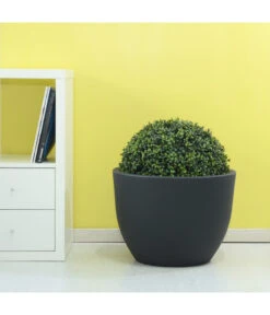 Farmet Kunststoff-Topf-Set Orione, Rund, Anthrazit, 2-teilig -Eleganter Garten 4179040 WE DE 002 ORIONERunderPflanzkuebelDurchmesser50cm37cmhochDUNKELANTHRAZIT