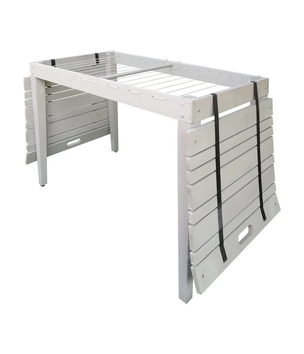 Habau Balkontisch Mit Wäscheleine, Ca. B106/H75/T60 Cm 5 Habau Balkontisch Mit Wäscheleine, Ca. B106/H75/T60 Cm – Bild 3