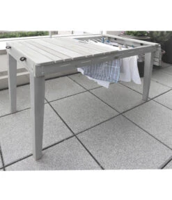 Habau Balkontisch Mit Wäscheleine, Ca. B106/H75/T60 Cm 10 Habau Balkontisch Mit Wäscheleine, Ca. B106/H75/T60 Cm -Eleganter Garten 4192795 WE MO 001 HabauBalkontischWaeschespinne