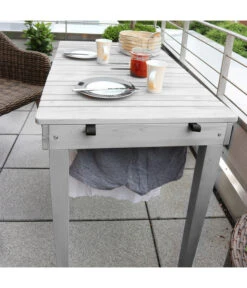Habau Balkontisch Mit Wäscheleine, Ca. B106/H75/T60 Cm 11 Habau Balkontisch Mit Wäscheleine, Ca. B106/H75/T60 Cm -Eleganter Garten 4192795 WE MO 002 HabauBalkontischWaeschespinne