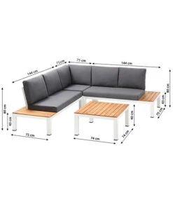 Dehner Aluminium-Lounge Malibu, 2-teilig 14 Dehner Aluminium-Lounge Malibu, 2-teilig -Eleganter Garten 4209870 WE BG 001 LoungeMalibuNEU