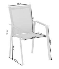 Dehner Stapelstuhl Nantes 10 Dehner Stapelstuhl Nantes -Eleganter Garten 4209920 WE FS 001 SkizzeStapelstuhlNantes