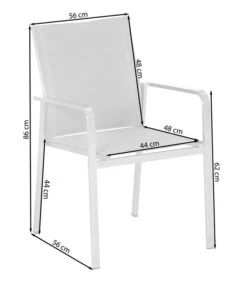 Dehner Stapelstuhl Nantes Elegance -Eleganter Garten 4209938 WE FS 001 SkizzeStapelstuhlNantesElegance