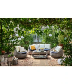 Dehner Geflechtlounge Avani, 4-teilig -Eleganter Garten 4209987 WE MO 001 LoungeAvaniNEU
