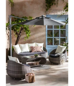 Dehner Geflechtlounge Avani, 4-teilig -Eleganter Garten 4209987 WE MO 005 LoungeAvani