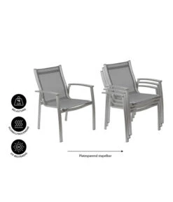 Dehner Stapelstuhl Niederlehner Chicago -Eleganter Garten 4210209 WE IG 001 BALKONSTUHLCHICAGO