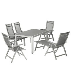Dehner Ausziehtisch Chicago, Ca. B160-210/H74/T90 Cm -Eleganter Garten 4210381 WE DE 001 GruppeChicagoNEU