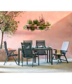 Dehner Ausziehtisch Chicago, Ca. B160-210/H74/T90 Cm -Eleganter Garten 4210381 WE MO 003 GruppeChicagoNEU