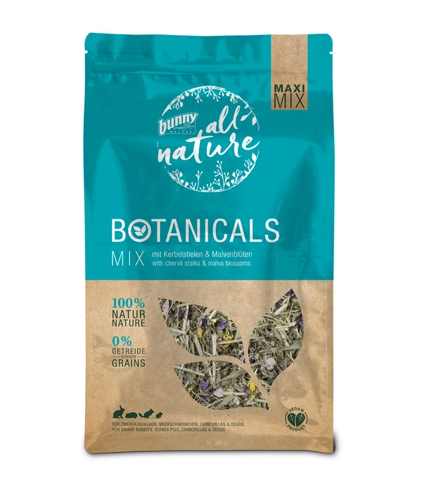 Bunny® NATURE All Nature Ergänzungsfutter BOTANICALS Maxi Mix Kerbel & Malve, 400 G 3 Bunny® NATURE All Nature Ergänzungsfutter BOTANICALS Maxi Mix Kerbel & Malve, 400 G