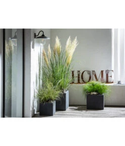 Dehner Kunststoff-Blumenkübel Palermo, Anthrazit 27 Dehner Kunststoff-Blumenkübel Palermo, Anthrazit -Eleganter Garten 4292165 WE MO 001 FerrumMetallBuchstabenSetHOMEcaB30H35T14cm