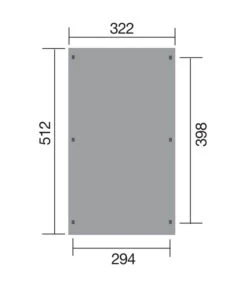 Weka Carport 617, Mit Stahldach -Eleganter Garten 4308763 WE DE 002 WekaCarport617mitPVC KunststoffdachEinzelcarportAbstellplatzAutounterstandUnterstandSchutzdach