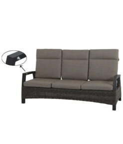 Siena Garden Bank Corido, 103 X 206 X 87 Cm -Eleganter Garten 4330429 WE DE 016 Sofacorido3ercharcoal