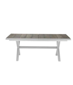 Siena Garden Ausziehtisch Sincro, Hellgrau, Ca. B200-260/H77/T100 Cm -Eleganter Garten 4331245 WE DE 001 Ausziehtischsincroweiss