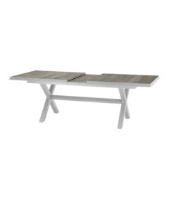 Siena Garden Ausziehtisch Sincro, Hellgrau, Ca. B200-260/H77/T100 Cm -Eleganter Garten 4331245 WE DE 008 Ausziehtischsincroweiss