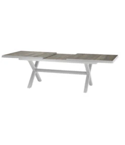 Siena Garden Ausziehtisch Sincro, Hellgrau, Ca. B200-260/H77/T100 Cm -Eleganter Garten 4331245 WE DE 009 Ausziehtischsincroweiss