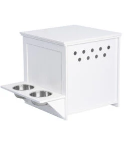 UPP Haustierschrank Mit Futterstation 11 UPP Haustierschrank Mit Futterstation -Eleganter Garten 4332052 WE FS 003 UppKatzenschrankMitFutterstationWeiss