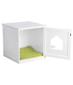 UPP Haustierschrank Mit Futterstation 13 UPP Haustierschrank Mit Futterstation -Eleganter Garten 4332052 WE FS 005 UppKatzenschrankMitFutterstationWeiss