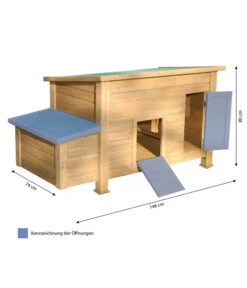 KERBL Hühnerstall Florentina, Ca. B146/H80/T74 Cm -Eleganter Garten 4388138 WE BG 001 Kerbl HuehnerstallFlorentina