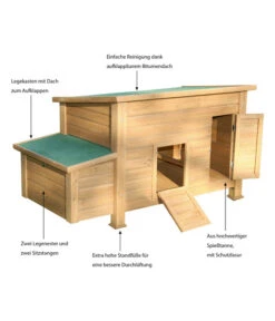 KERBL Hühnerstall Florentina, Ca. B146/H80/T74 Cm -Eleganter Garten 4388138 WE IG 001 KerblHuehnerstall Florentina