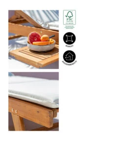 Dehner Rollliege Ravenna, Ca. B70/H89/T200 Cm -Eleganter Garten 4407086 WE IG 002 RollliegeRavenna