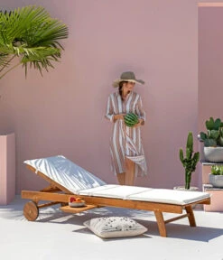 Dehner Rollliege Ravenna, Ca. B70/H89/T200 Cm -Eleganter Garten 4407086 WE MO 001 RollliegeRavennaNEU