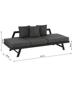 Dehner Funktionsliege Seattle -Eleganter Garten 4407318 WE BG 001 BankLiegeSeattleNeu