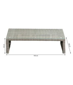Dehner Geflecht-Lounge Rom, 4-teilig -Eleganter Garten 4407334 WE BG 003 DehnerGeflechtLoungeRom