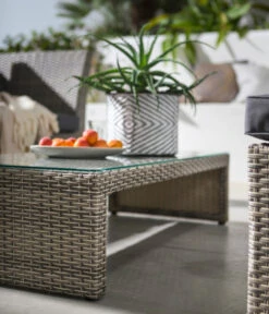 Dehner Geflecht-Lounge Rom, 4-teilig -Eleganter Garten 4407334 WE DE 001 DehnerGeflechtLoungeRomNEU