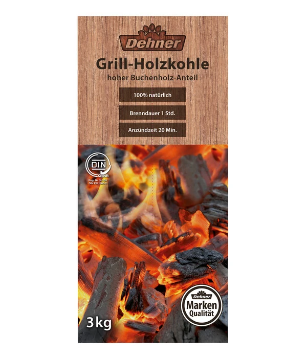 Dehner Grill-Holzkohle, 3 Kg 3 Dehner Grill-Holzkohle, 3 Kg