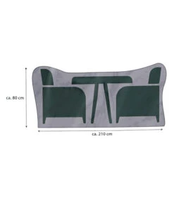 Dehner Abdeckhaube Für Sitzgruppen, Grau -Eleganter Garten 4415014 WE BG 001 AbdeckhaubefuerGruppe210x160x80cm
