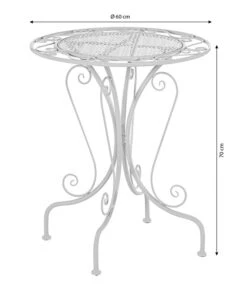 Dehner Tisch Luca, Ca Ø60/H70 Cm -Eleganter Garten 4416517 4417606 6665962 WE BG 001 TischLuca