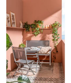 Dehner Klapptisch Chicago, Eckig -Eleganter Garten 4422382 6701544 6701783 WE MO 001 BalkongruppeChicago