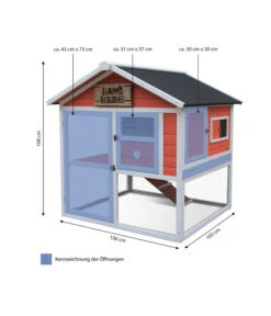 Dehner Nagerheim Happy Home Castel, Apricot, Ca. B106/H108/T103 Cm -Eleganter Garten 4427738 WE BG 001 DehnerMarkenqualitaetNagerheimHappyHomeCastleMGN