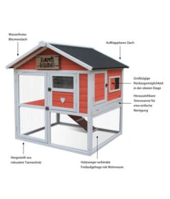 Dehner Nagerheim Happy Home Castel, Apricot, Ca. B106/H108/T103 Cm -Eleganter Garten 4427738 WE IG 003 DehnerMarkenqualitaetNagerheimHappyHomeCastleMG